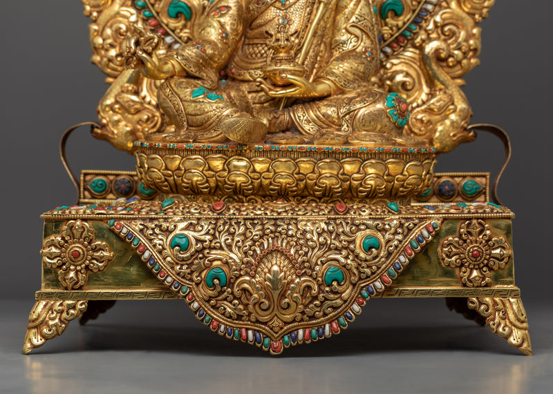 Tibetan Guru Rinpoche Statue | Himalayan Buddhist Art