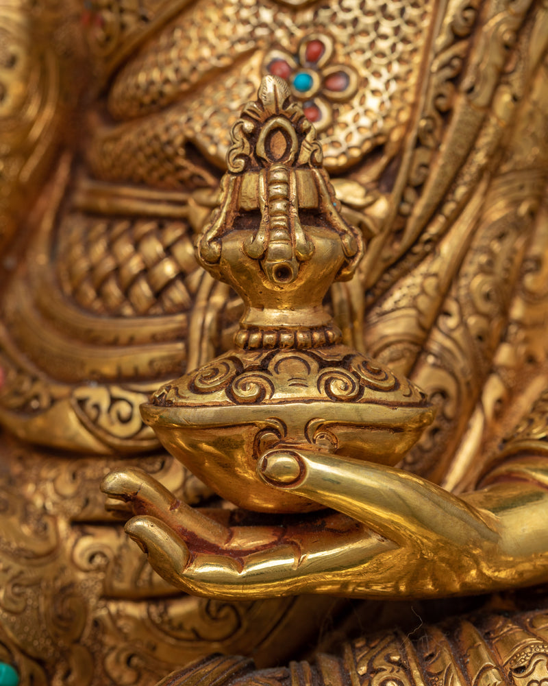 Tibetan Guru Rinpoche Statue | Himalayan Buddhist Art