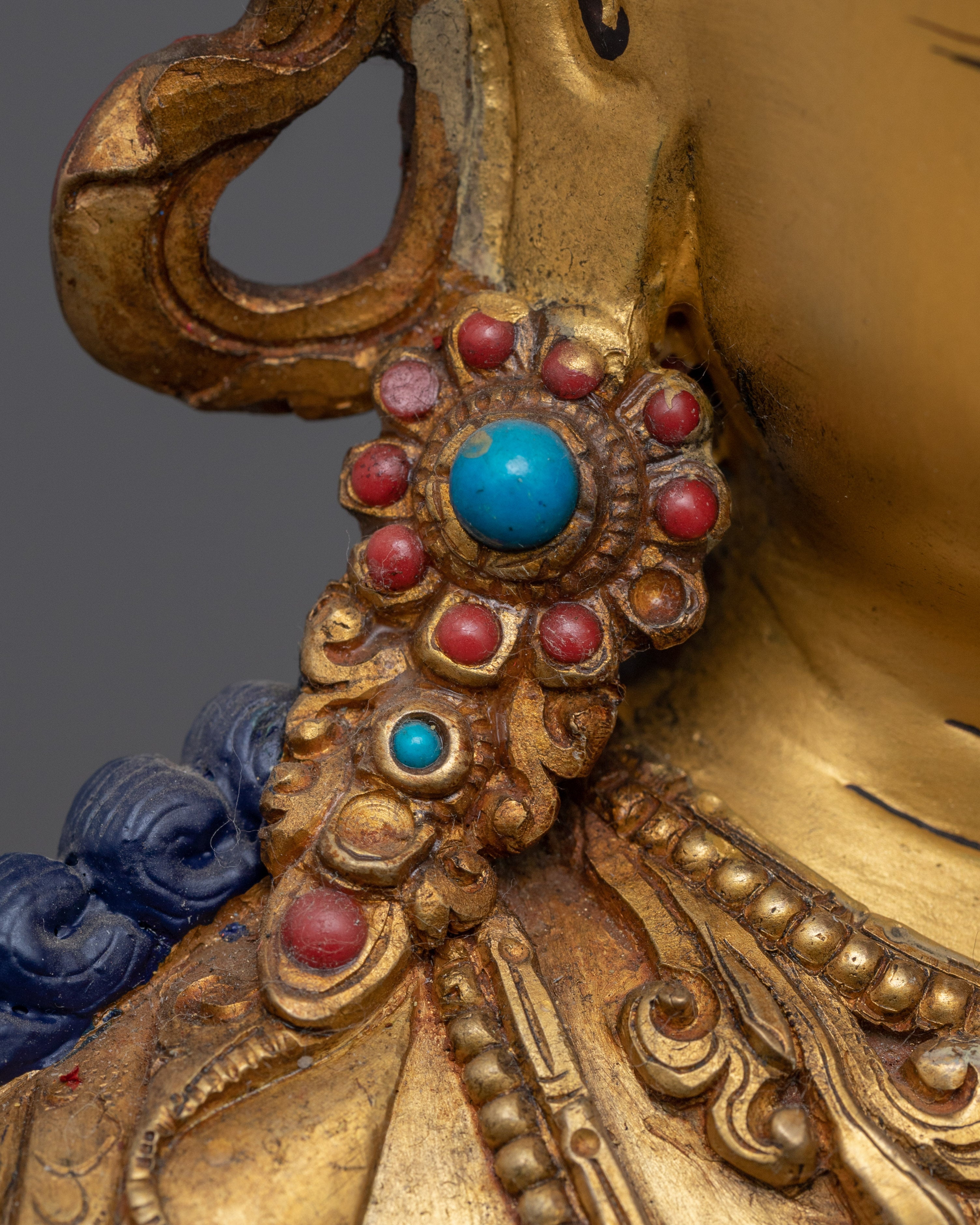 Genuine Gold Gilded Manjushri Bodhisattva of Wisdom | Himalayan Art for Meditation