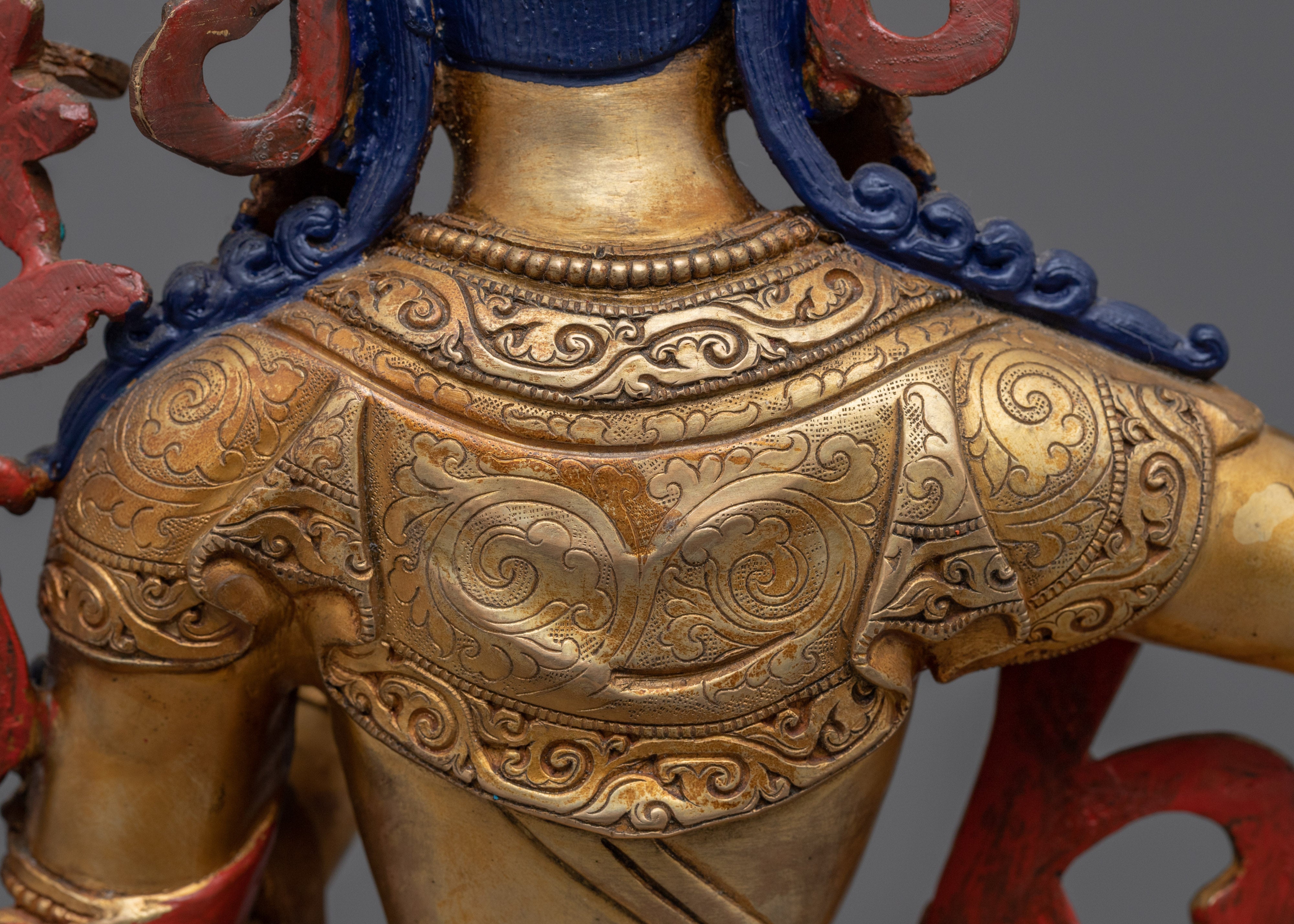 Genuine Gold Gilded Manjushri Bodhisattva of Wisdom | Himalayan Art for Meditation
