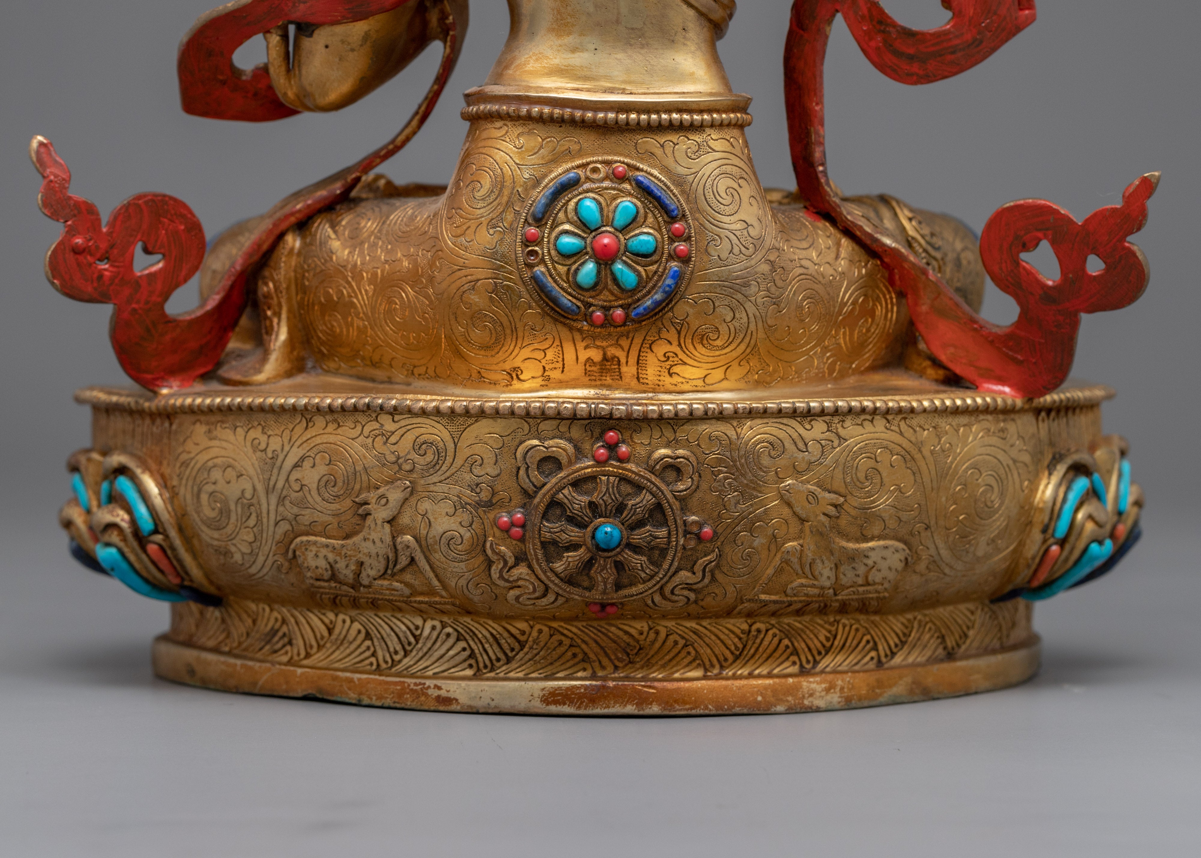 Genuine Gold Gilded Manjushri Bodhisattva of Wisdom | Himalayan Art for Meditation