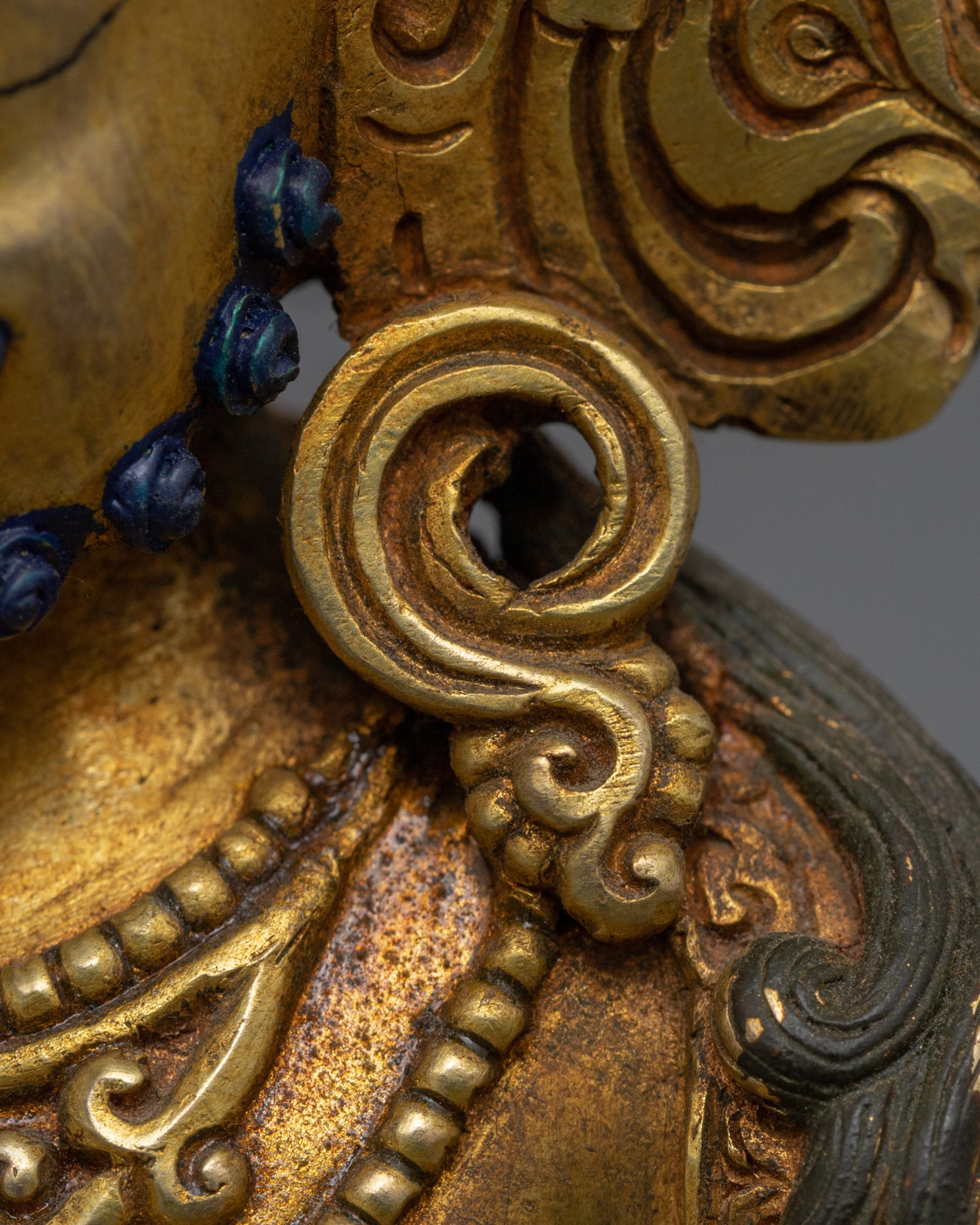 High Quality Gold-Gilded Dzambhala Statue | Traditional Handcrafted Buddhist Art