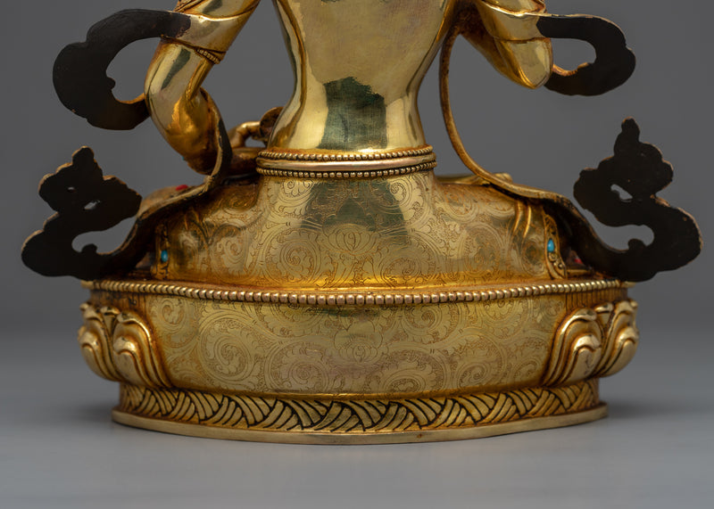 Tibetan Vajrasattva Sculpture | Buddhist Statue for Meditation