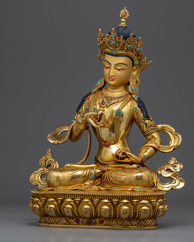Tibetan Vajrasattva Sculpture | Buddhist Statue for Meditation