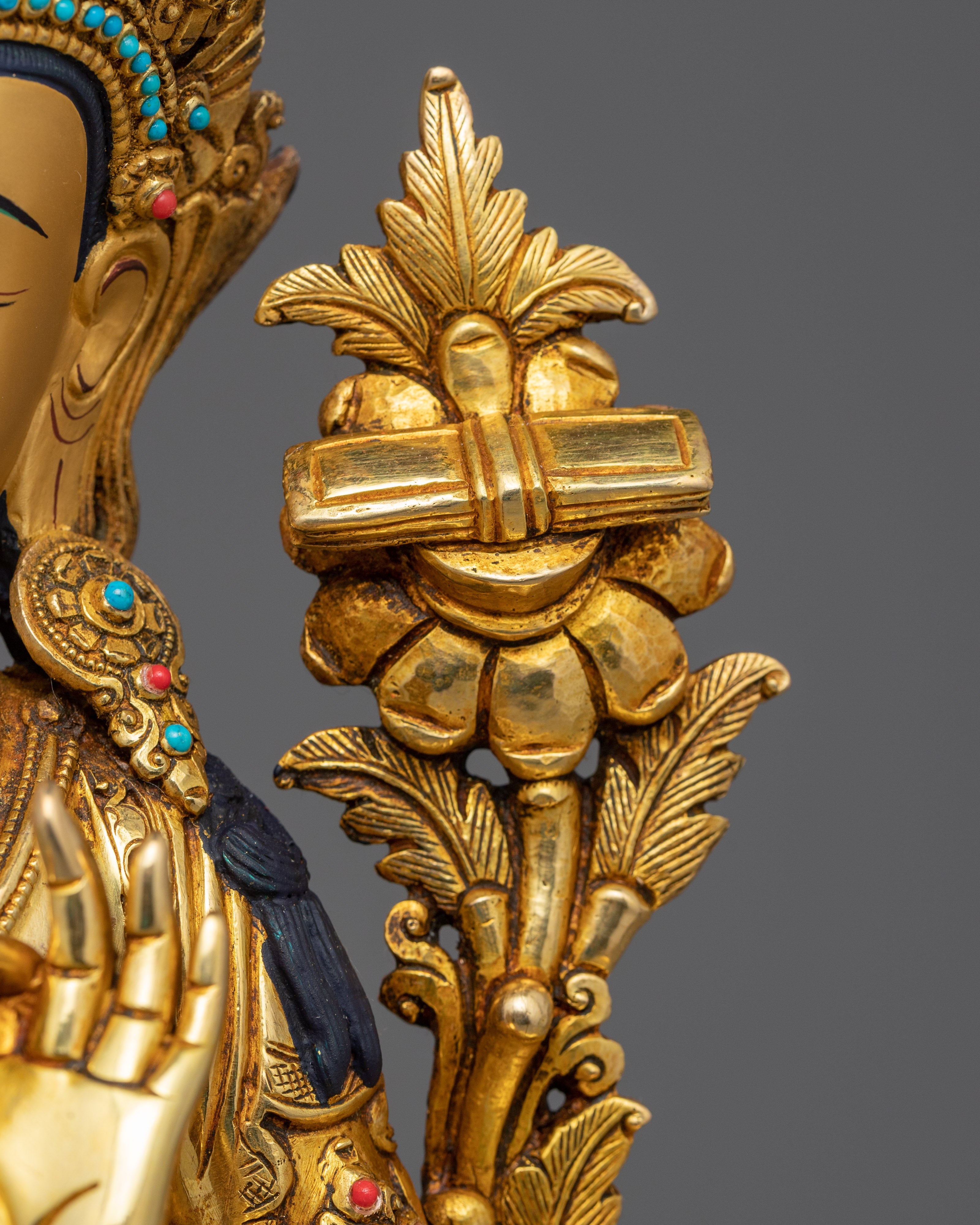Tibetan Manjushri Bodhisattva Statue for Meditation | Himalayan Buddhist Art