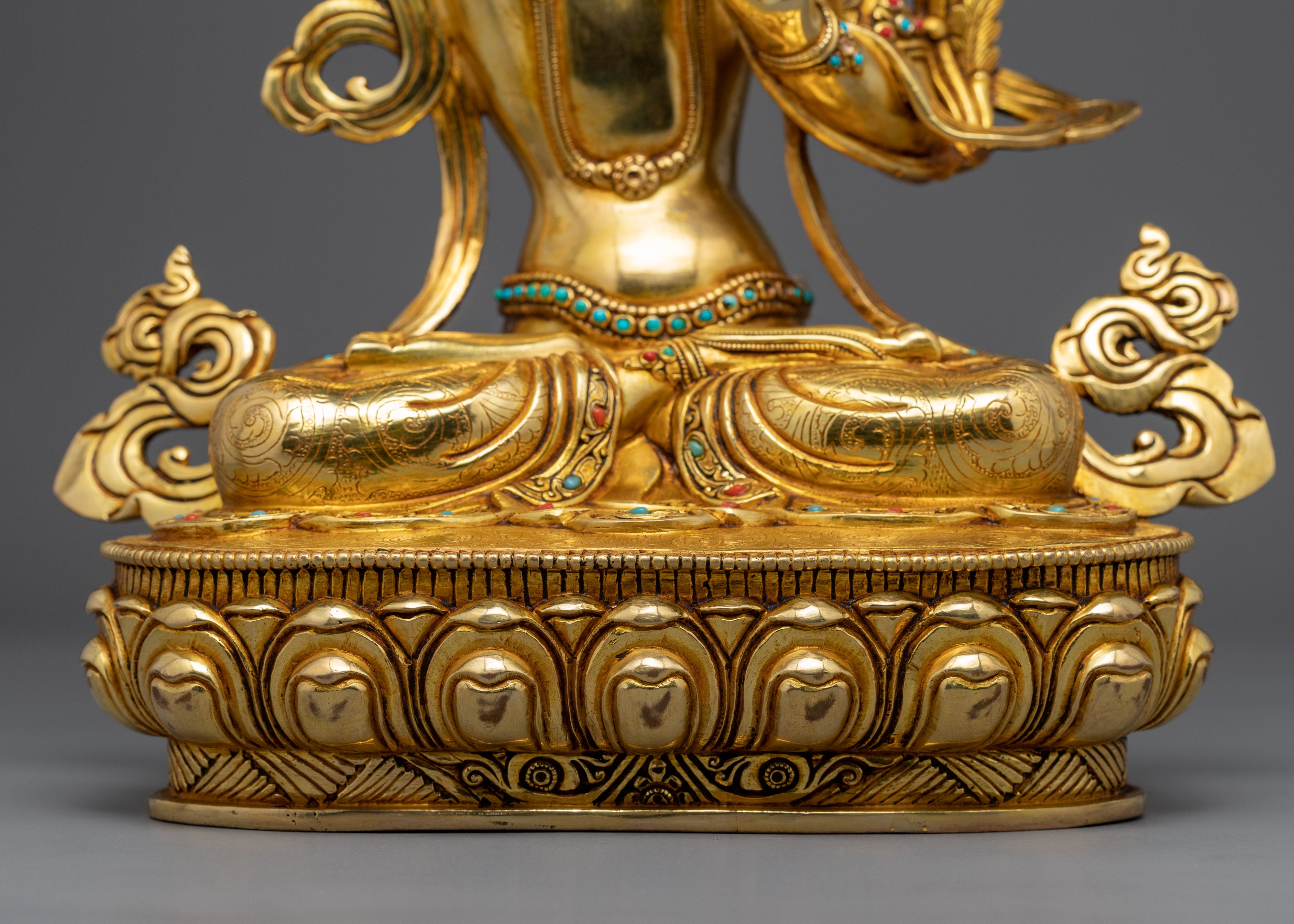 Tibetan Manjushri Bodhisattva Statue for Meditation | Himalayan Buddhist Art