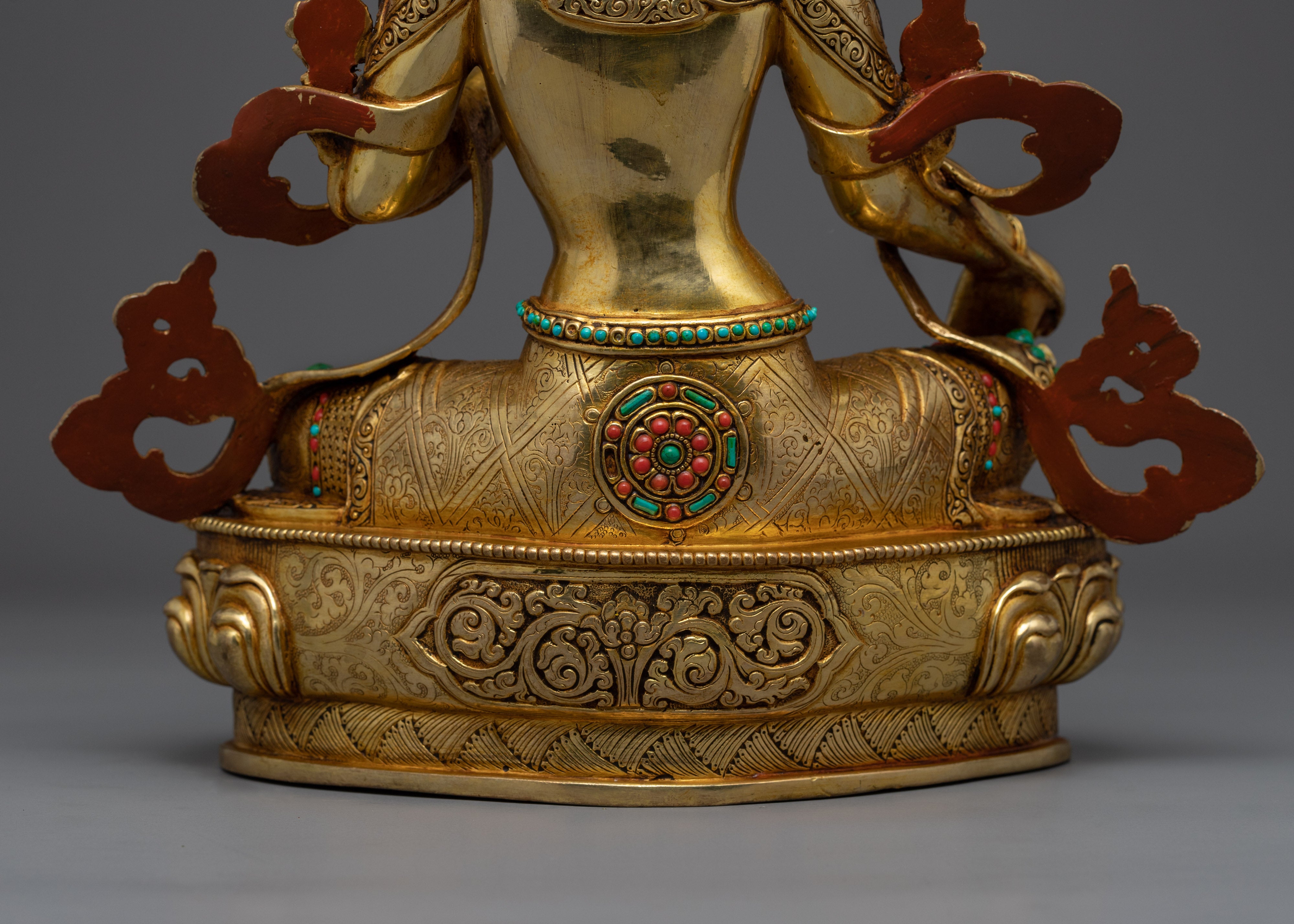 Beautiful Green Tara Sculpture | Handcrafted Buddhist Statue for Meditation