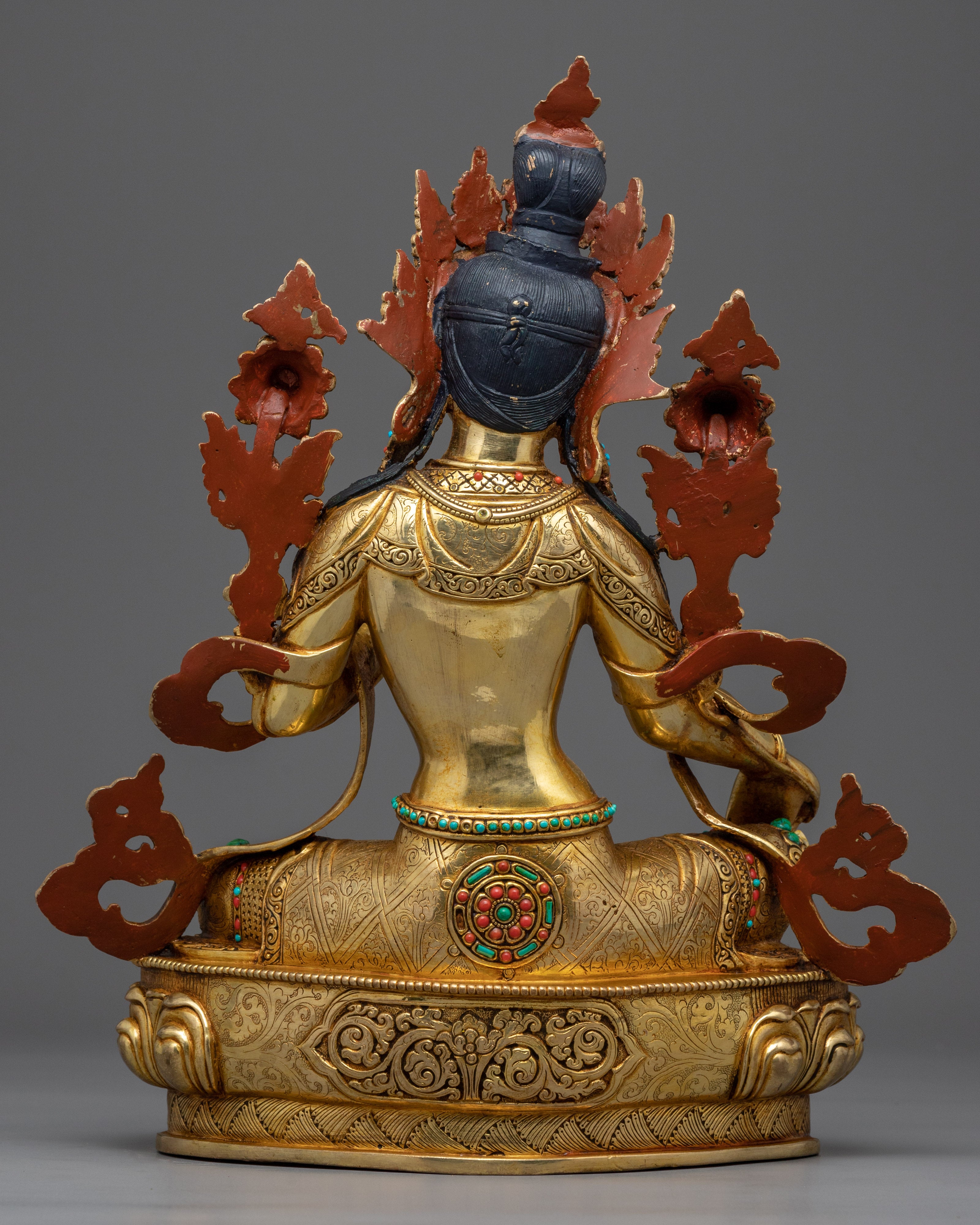 Beautiful Green Tara Sculpture | Handcrafted Buddhist Statue for Meditation