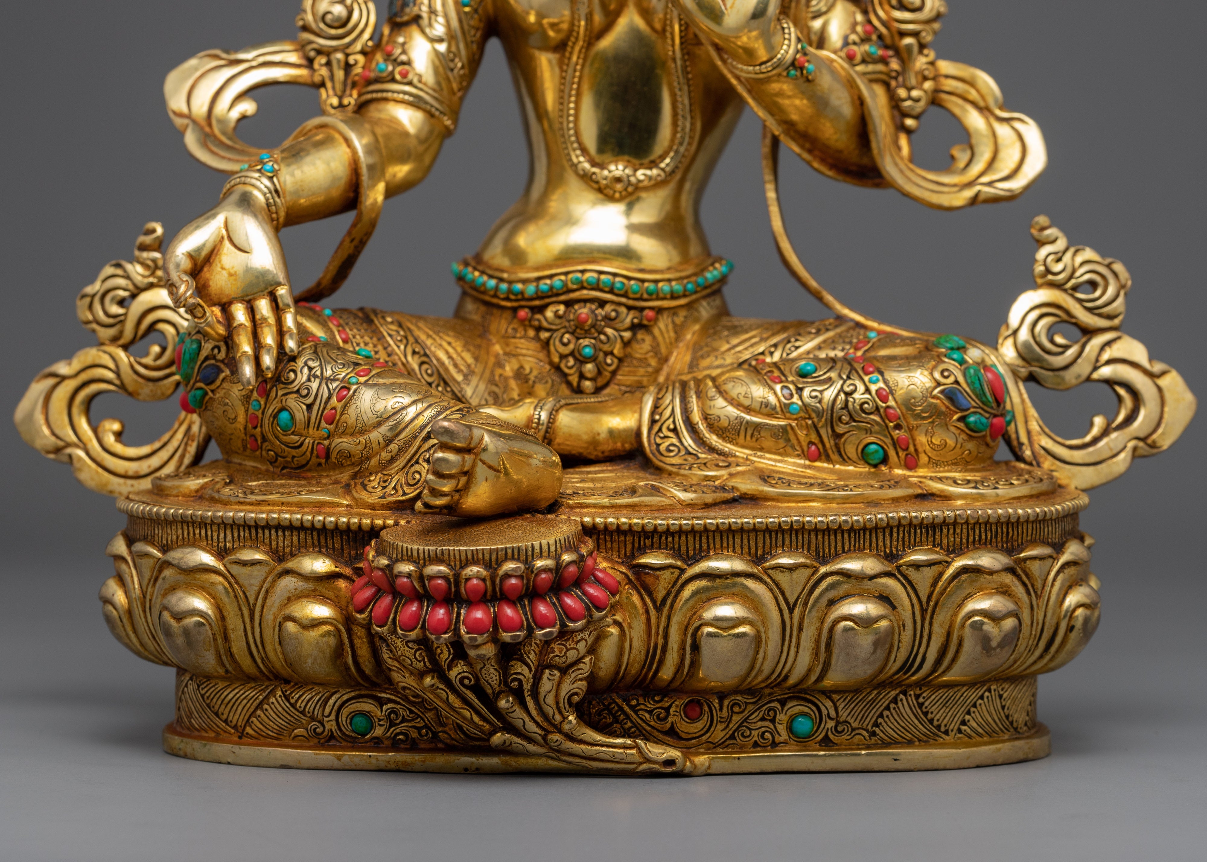 Beautiful Green Tara Sculpture | Handcrafted Buddhist Statue for Meditation