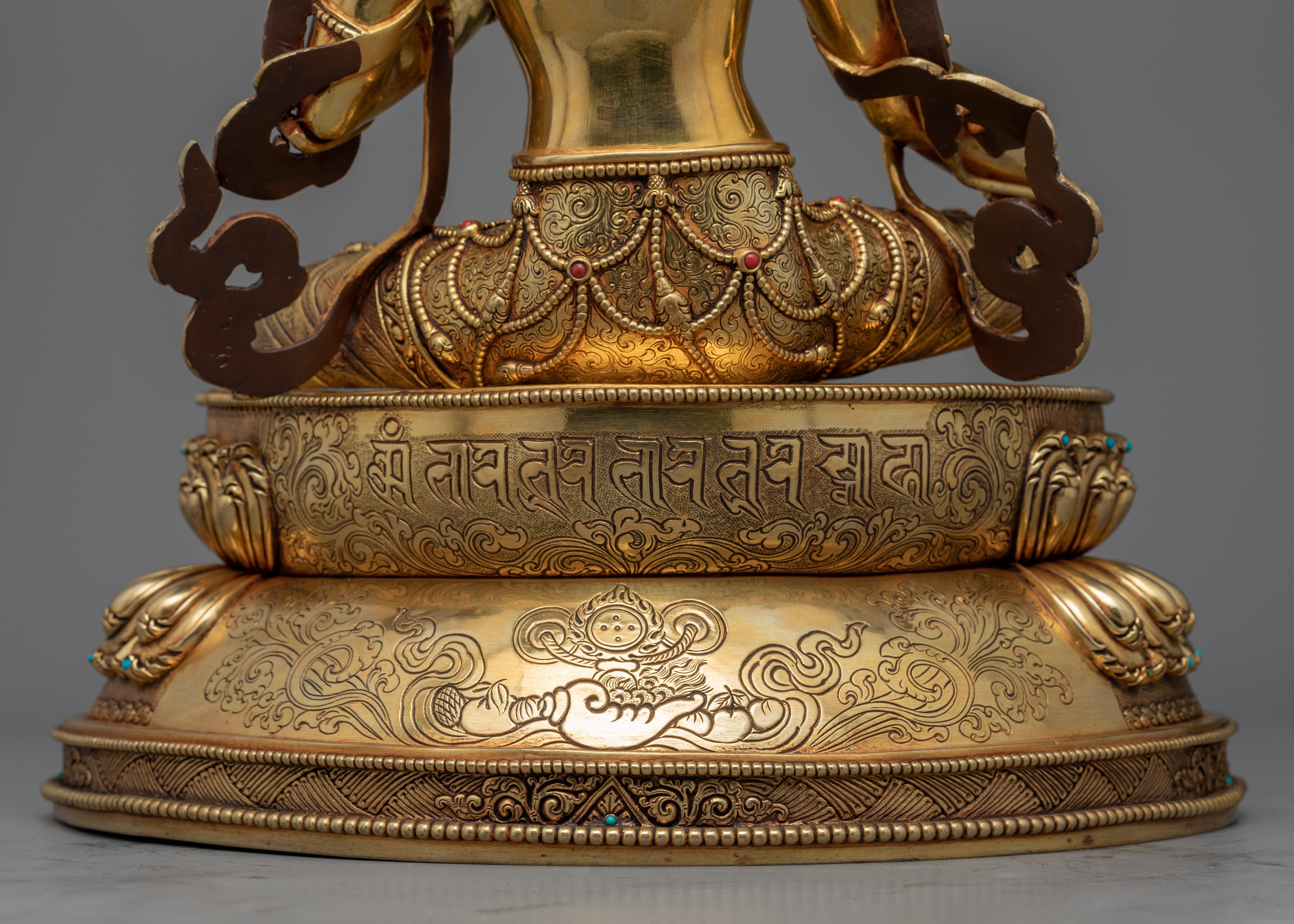 Green Tara Image Statue | Female Buddha Sculpture