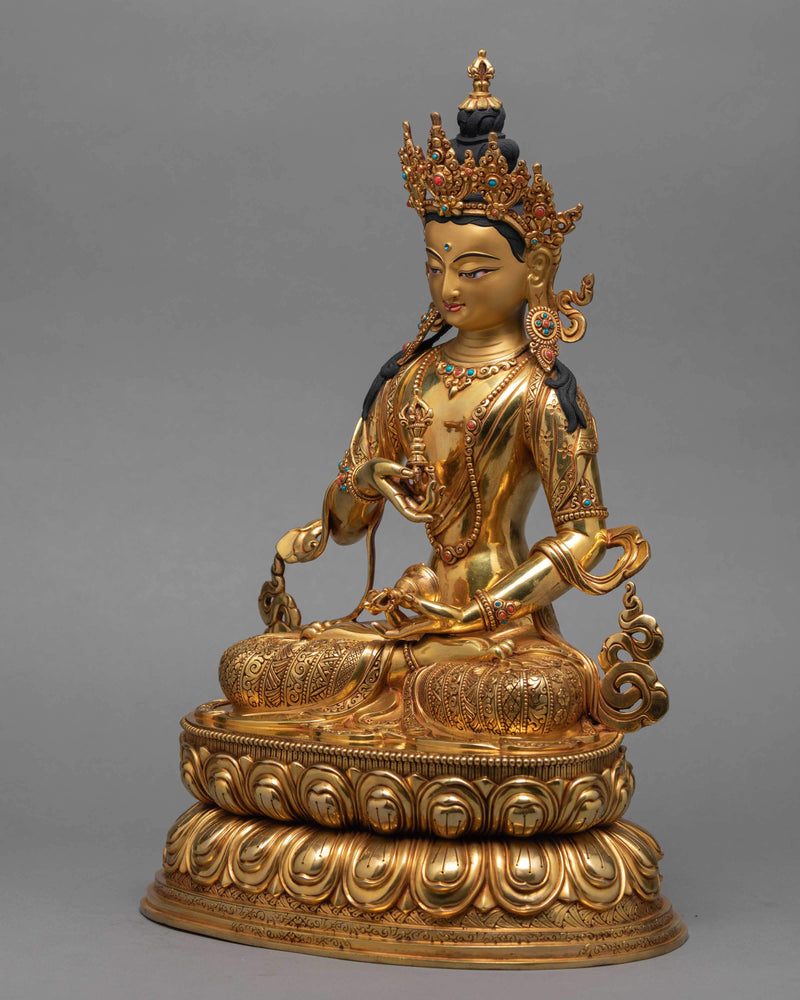 24K Gold Gilded Vajrasattva Statue | Dorje Sempa Statue
