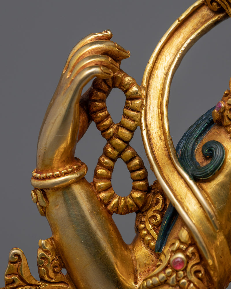 Gold Gilded Bodhisattva Statue Set | Hand Crafted Enlightened Deities of Buddhism