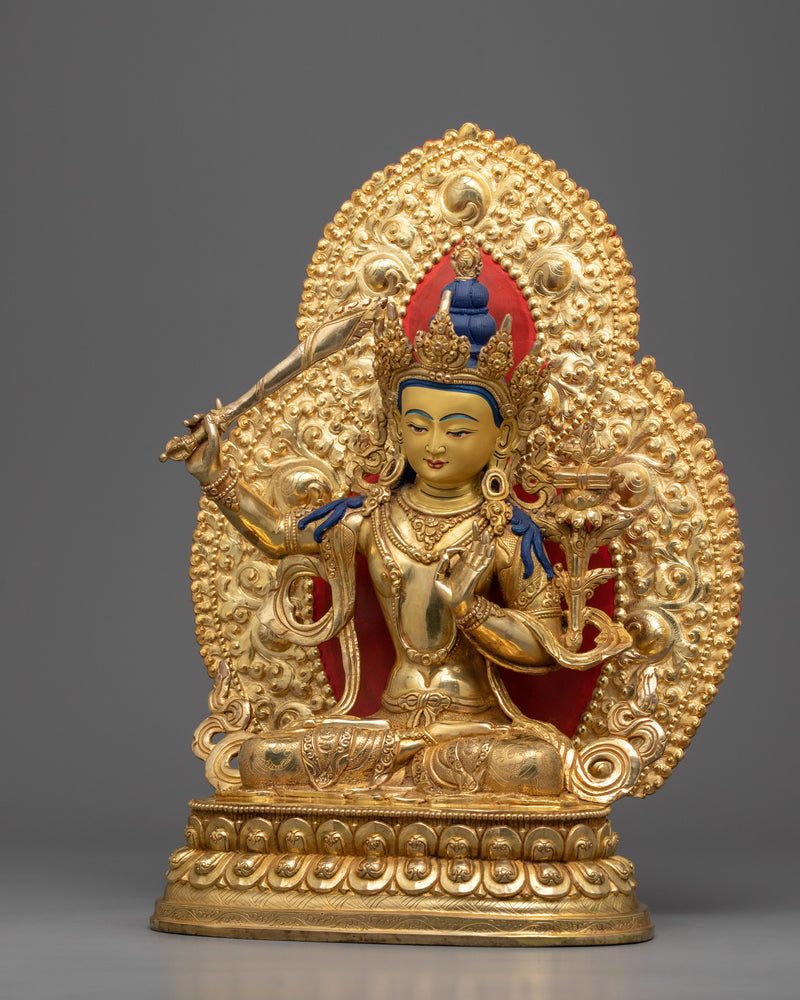 Manjushri Statue Tibetan | Fine Buddhist Artwork