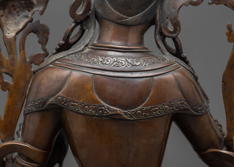 Green Tara Bronze Statue | Mother of Compassion | Female Goddess
