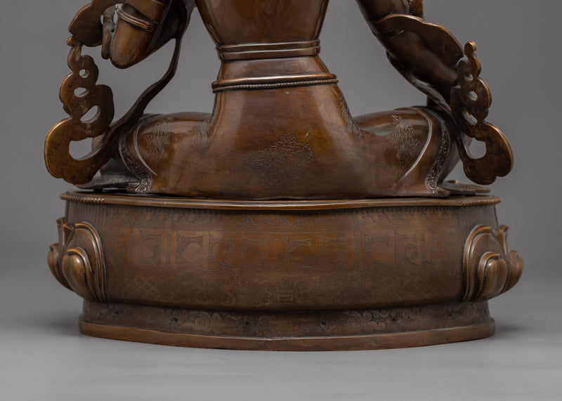 Green Tara Bronze Statue | Mother of Compassion | Female Goddess