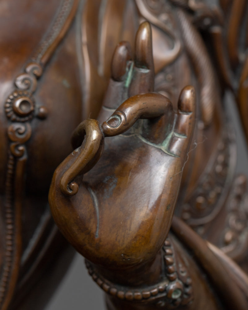 Green Tara Bronze Statue | Mother of Compassion | Female Goddess