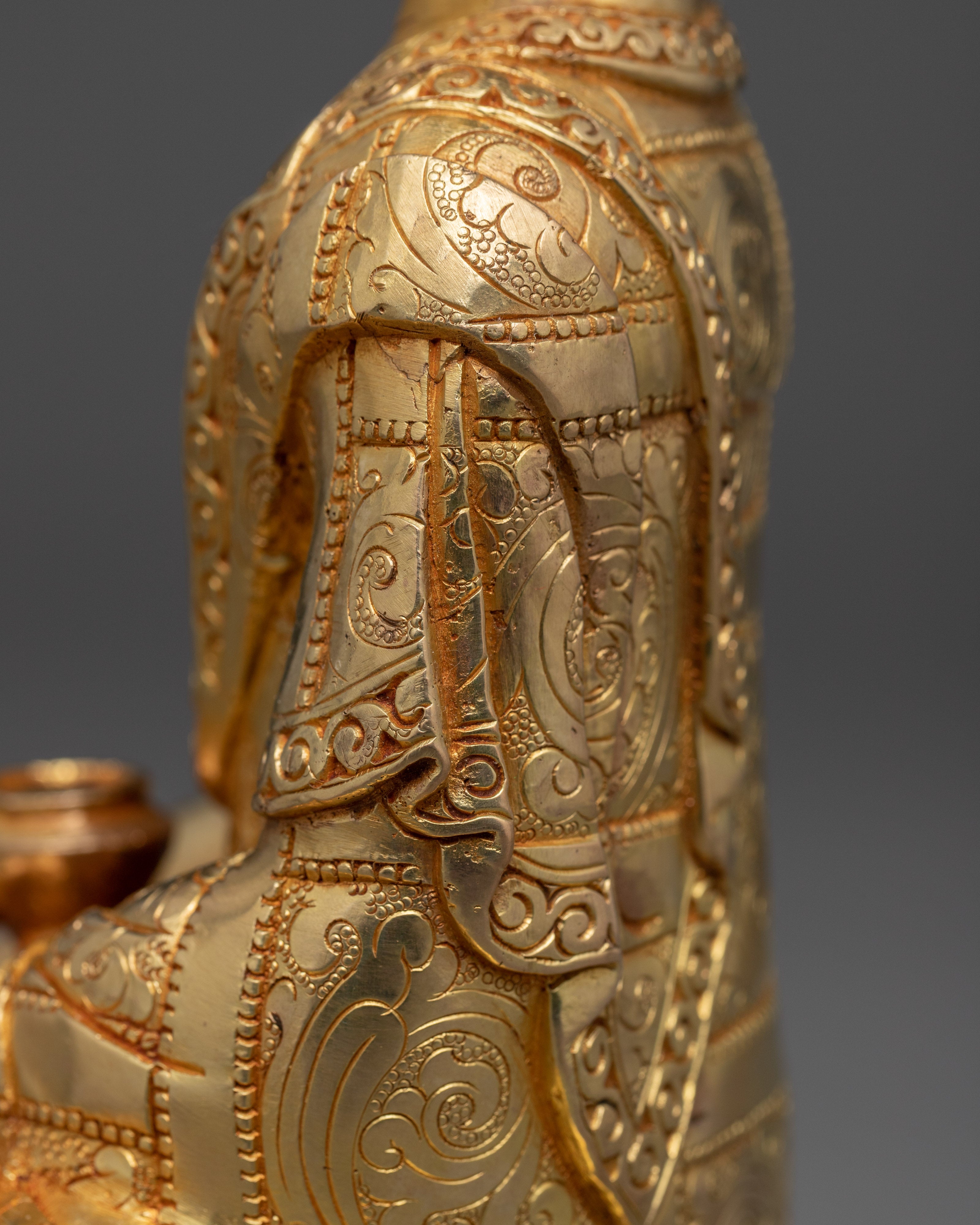 Gautam Buddha Golden Statue | Small Handmade Sculpture of Buddha Shakyamuni