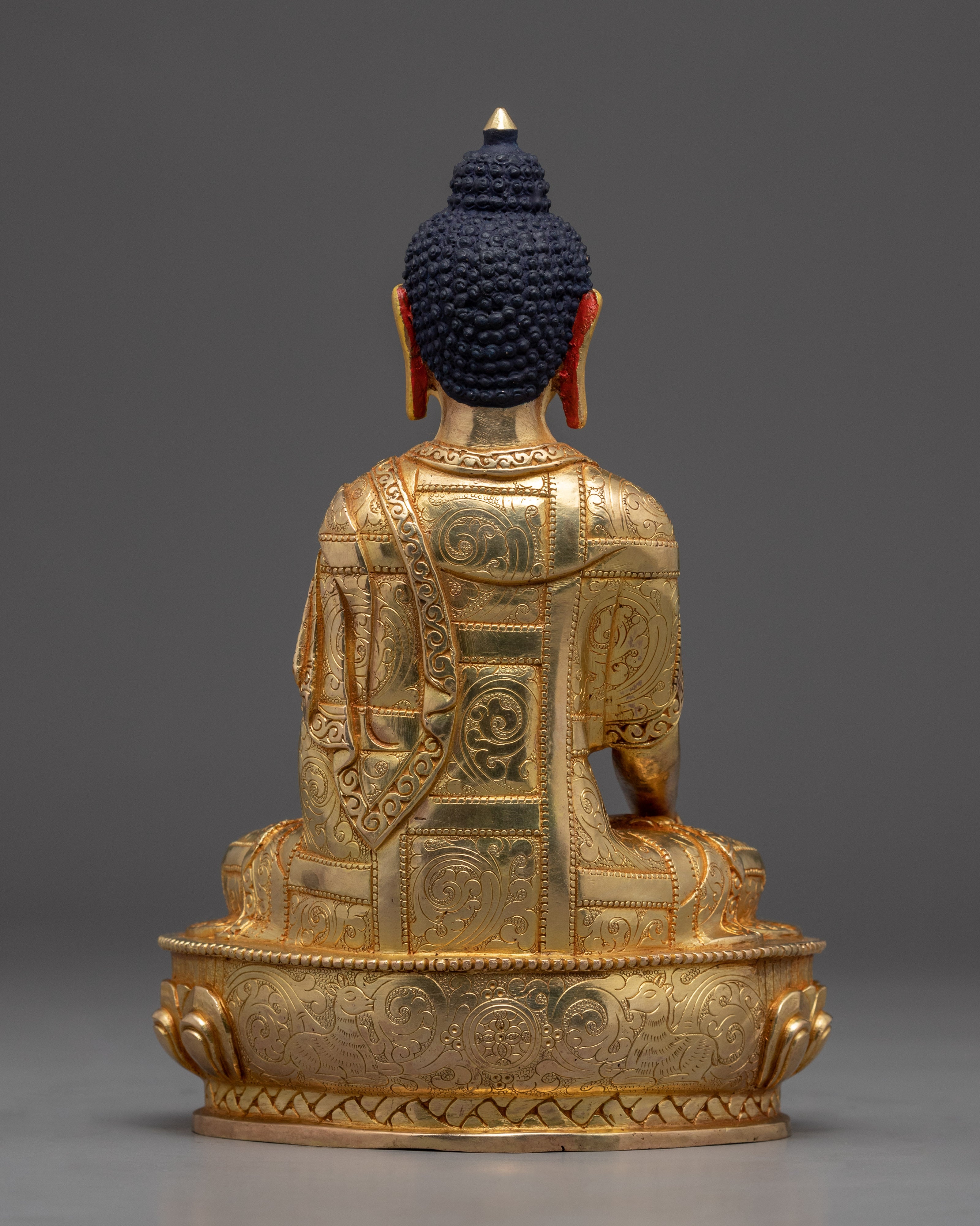 Gautam Buddha Golden Statue | Small Handmade Sculpture of Buddha Shakyamuni