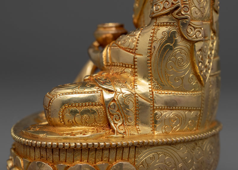 Gautam Buddha Golden Statue | Small Handmade Sculpture of Buddha Shakyamuni