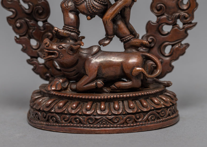 Yamantaka Benefits Sculpture | Buddhist Deity Figurine For Ritual