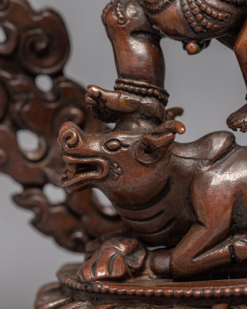 Yamantaka Benefits Sculpture | Buddhist Deity Figurine For Ritual