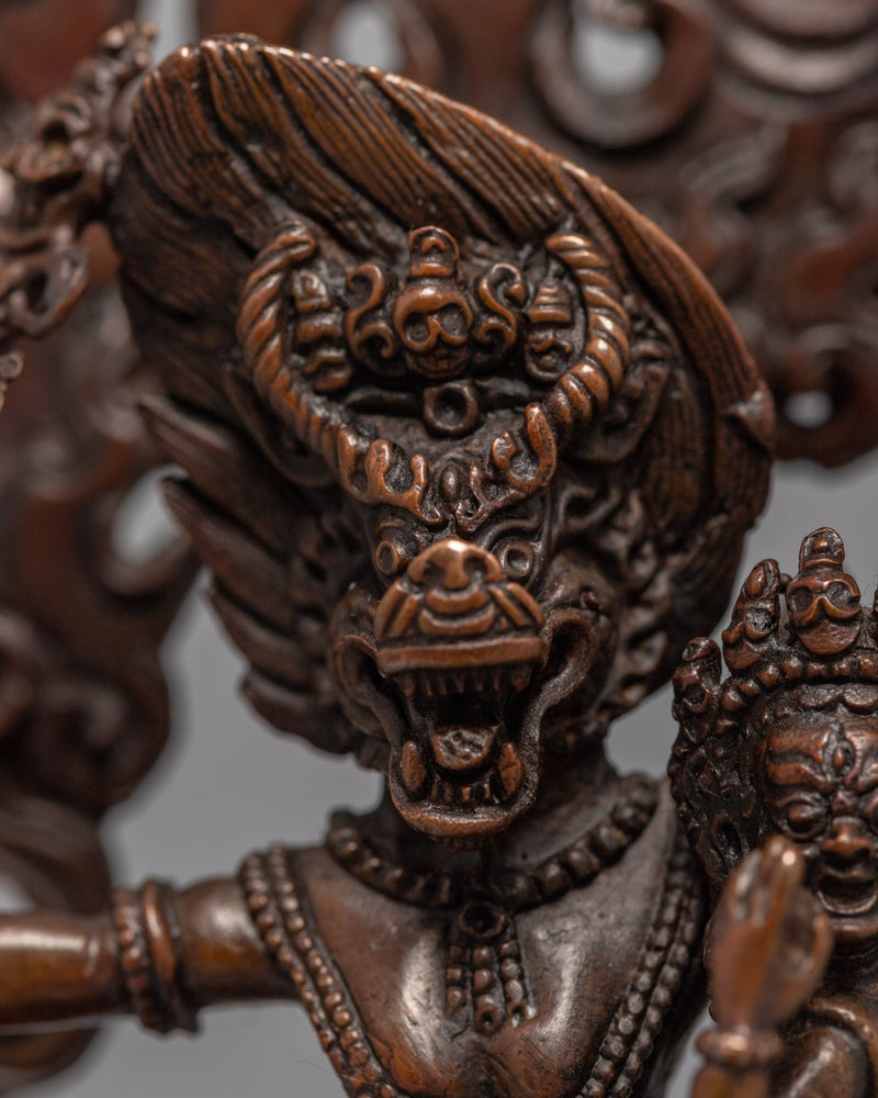 Yamantaka Benefits Sculpture | Buddhist Deity Figurine For Ritual