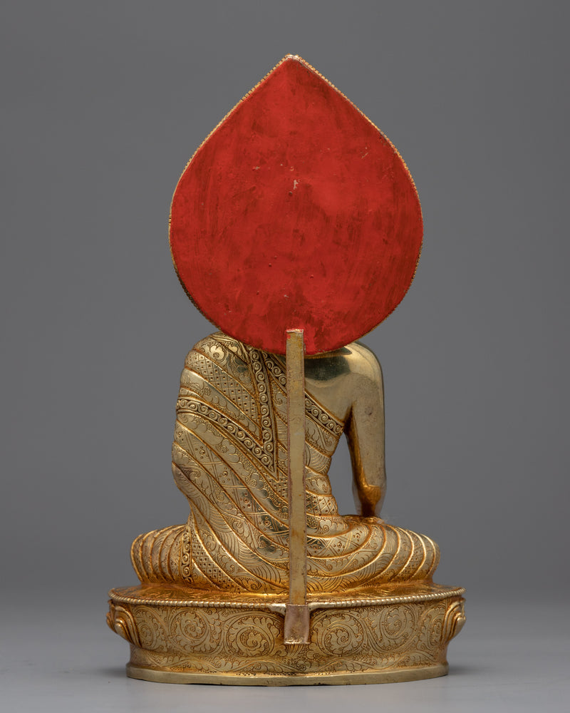 Gold Statue of Buddha | Traditional Himalayan Fine Artwork