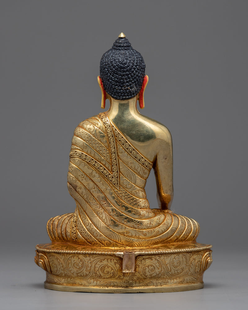 Gold Statue of Buddha | Traditional Himalayan Fine Artwork