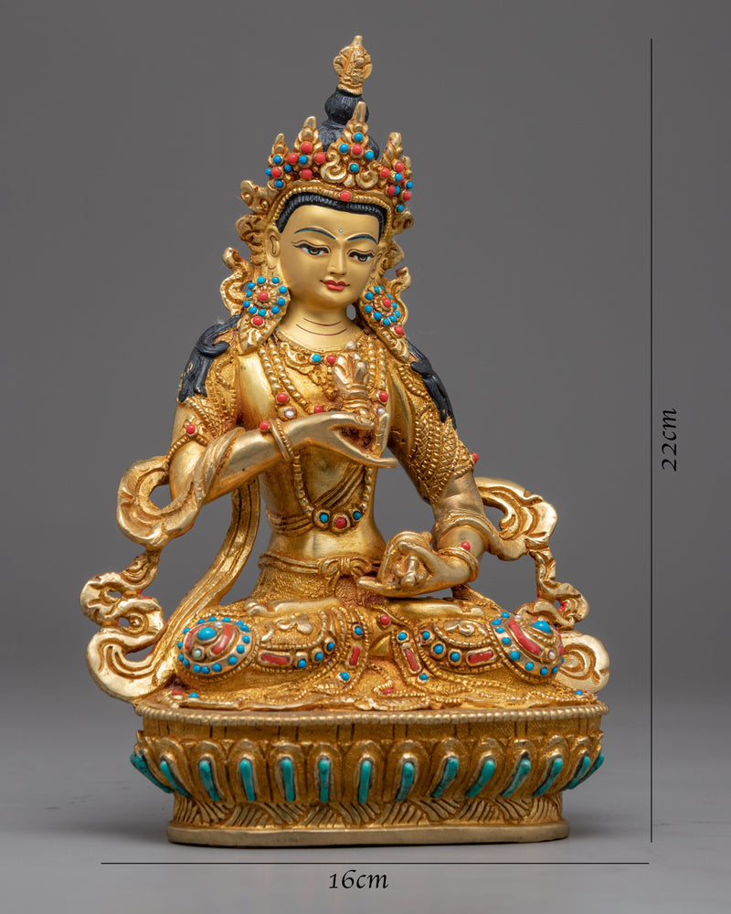 Small Vajrasattva Statue | Traditional Handmade Figurine of Dorje Sempa