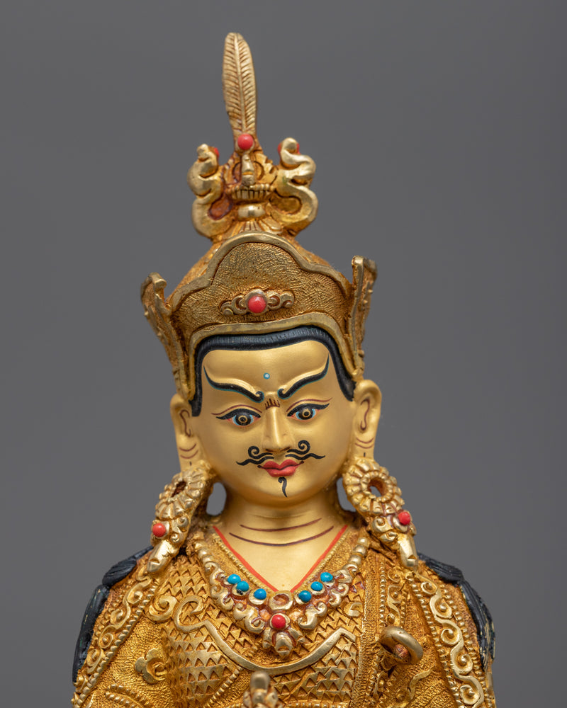 Buddha Guru Rinpoche Statue | Hand-carved Guru Padmasambhava Art