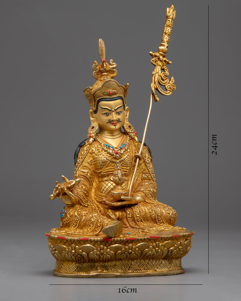 Buddha Guru Rinpoche Statue | Hand-carved Guru Padmasambhava Art
