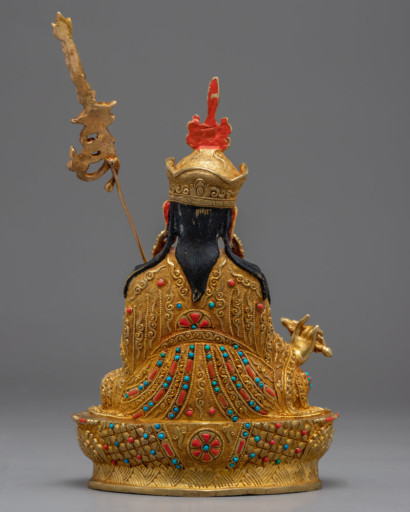 Buddha Guru Rinpoche Statue | Hand-carved Guru Padmasambhava Art