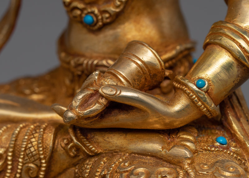 Tibetan Vajrasattva Mantra Sculpture | Traditionally Hand-Crafted Artwork