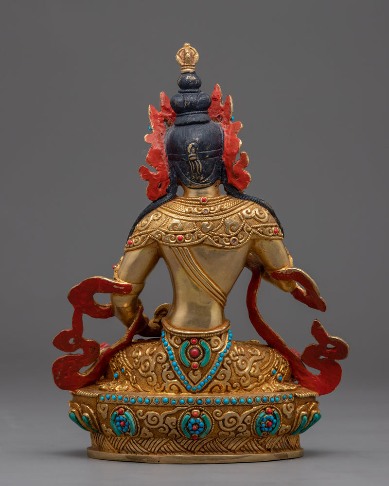 Tibetan Vajrasattva Mantra Sculpture | Traditionally Hand-Crafted Artwork
