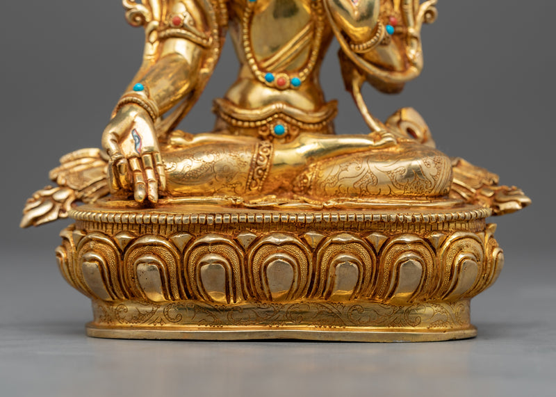Small White Tara Statue | Female Bodhisattva of Compassionate Activity