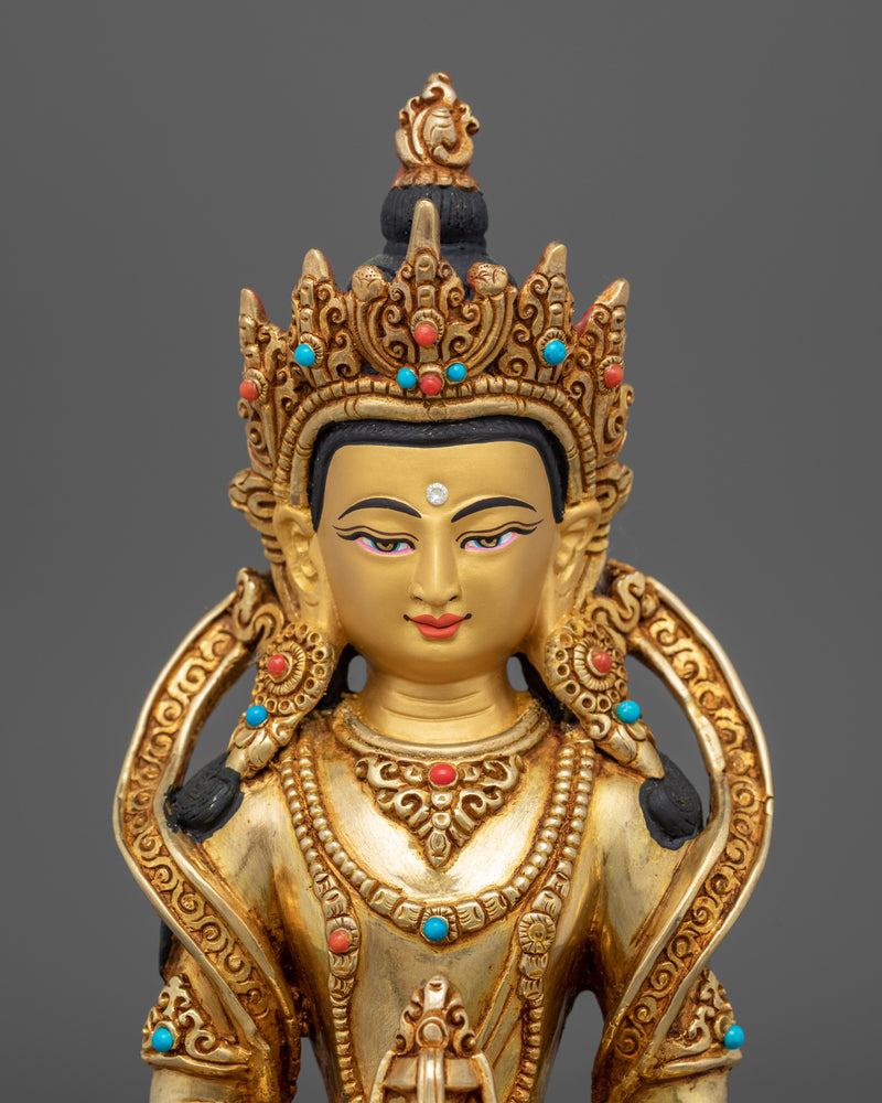 Amitayus Buddha of Long Life Statue | Traditional Himalayan Artwork