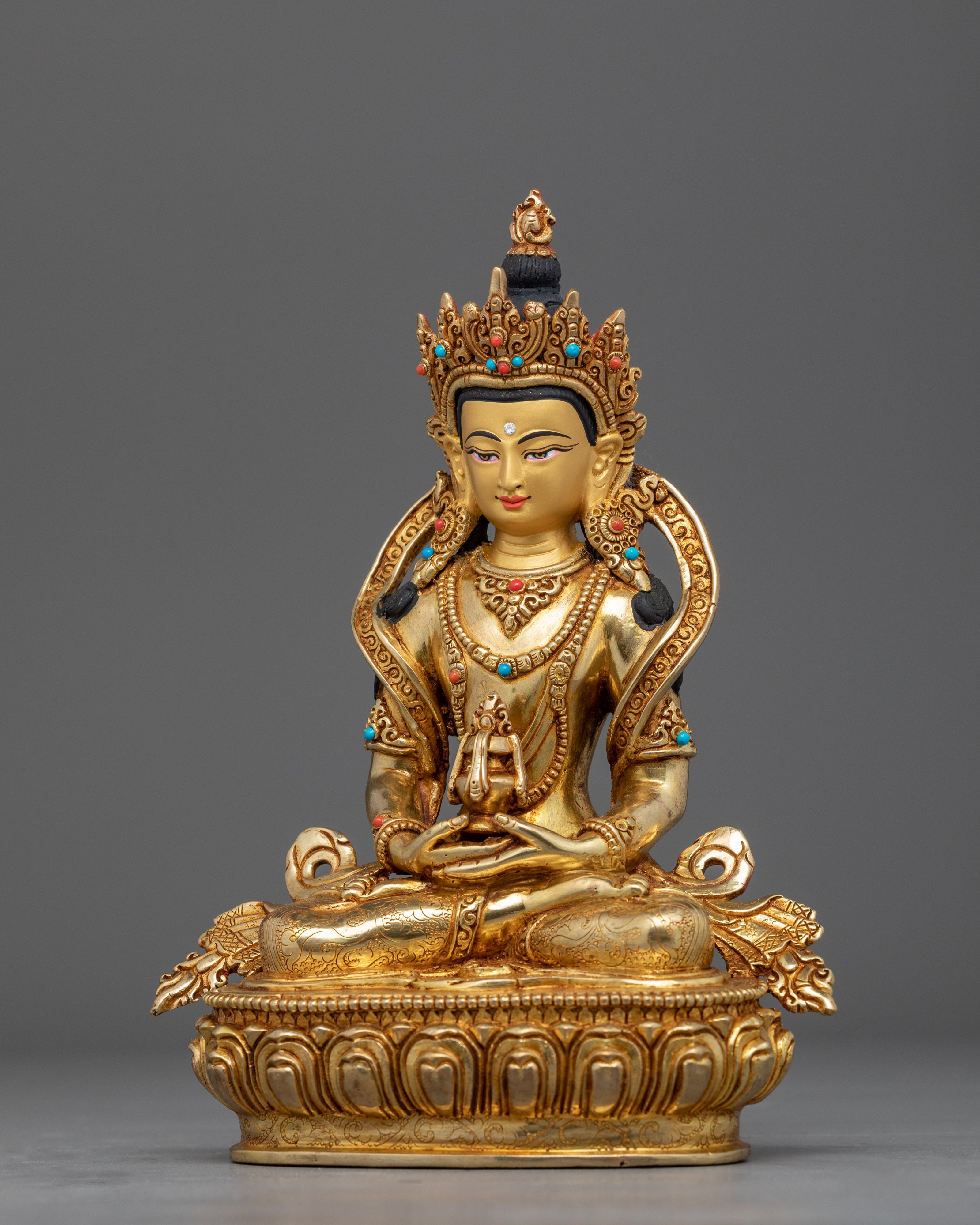 Amitayus Buddha of Long Life Statue | Traditional Himalayan Artwork