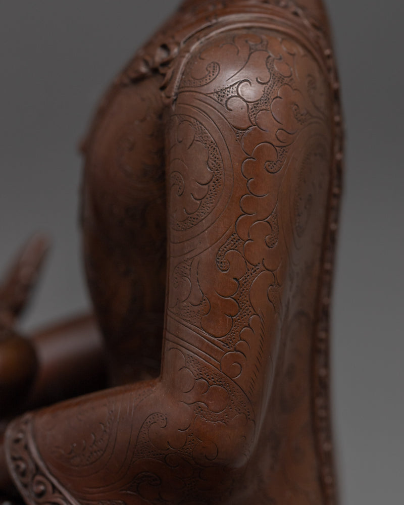 Buddha Medicine Statue | Handmade Bhaisajyaguru Copper Sculpture