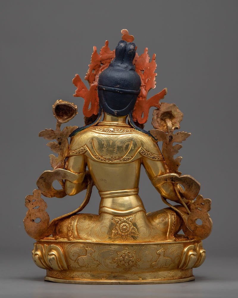 Traditional Green Tara Statue Online | Himalayan Buddhist Art