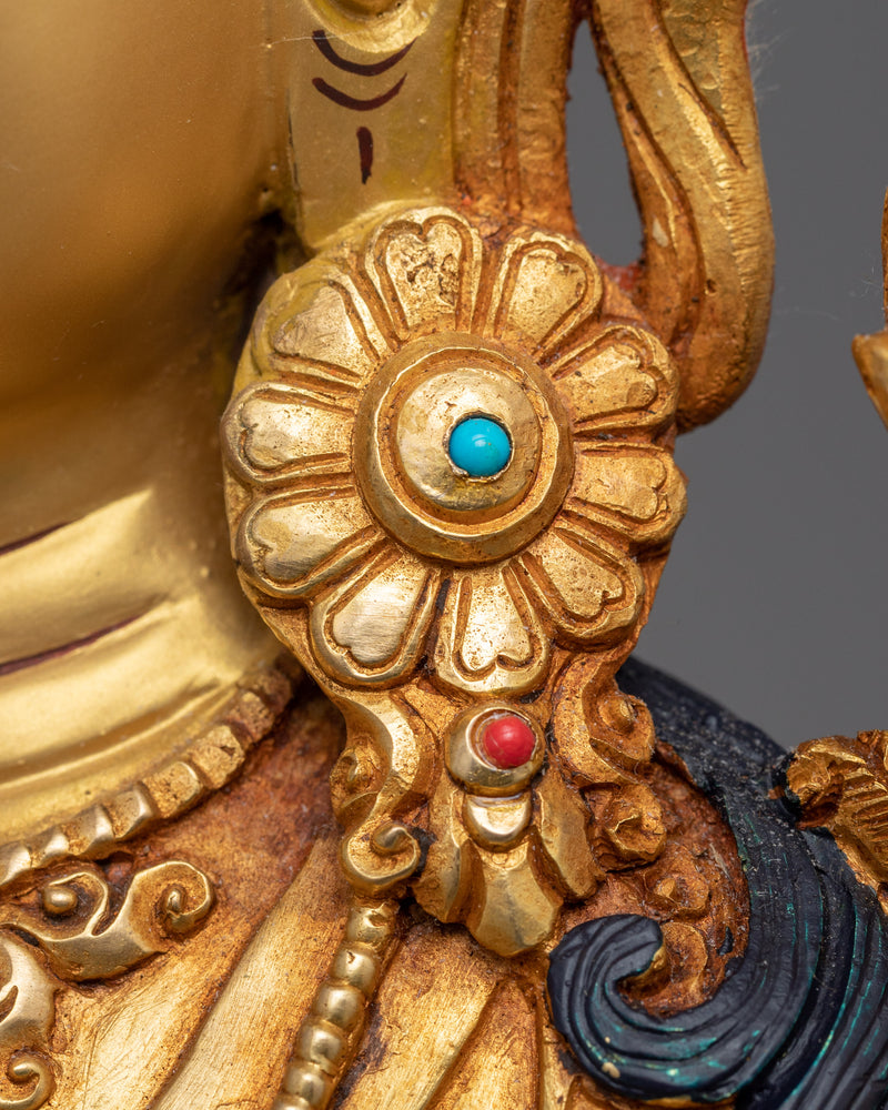 Traditional Green Tara Statue Online | Himalayan Buddhist Art
