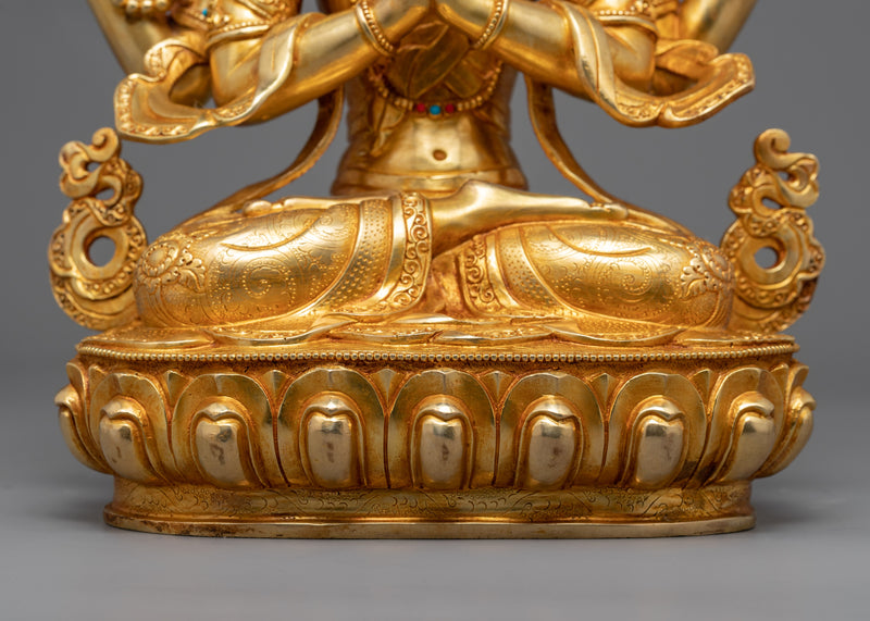 Chenrezig Avalokiteshvara Bodhisattva Statue | Himalayan Buddhist Art