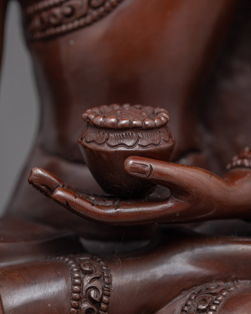 Buddha Shakyamuni Statue Meaning | Oxidized Copper Buddhist Sculpture