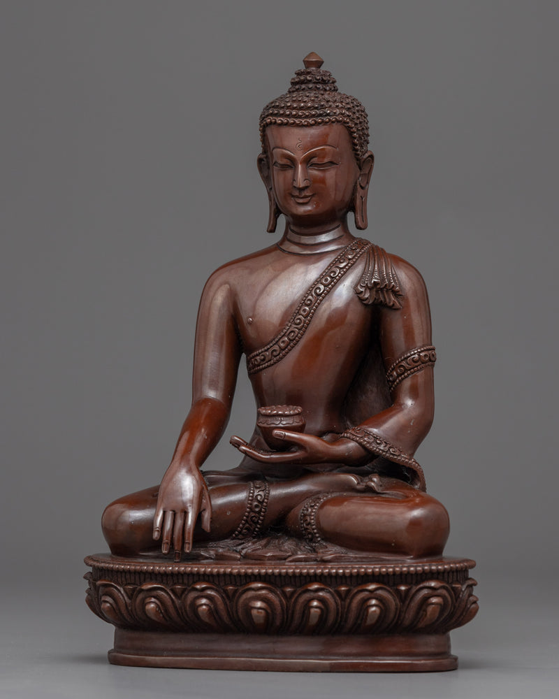Buddha Shakyamuni Statue Meaning | Oxidized Copper Buddhist Sculpture