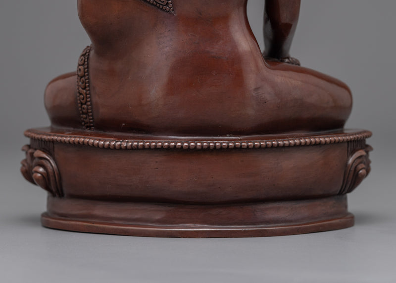 Buddha Shakyamuni Statue Meaning | Oxidized Copper Buddhist Sculpture