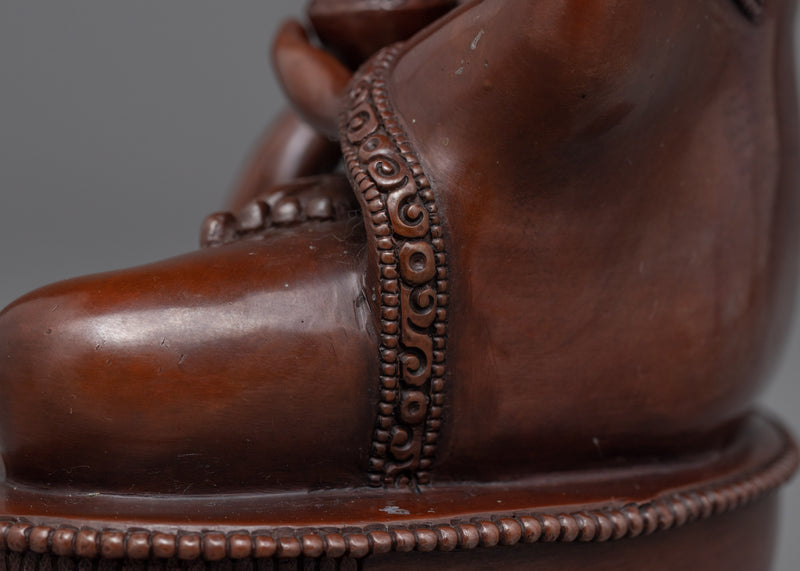 Buddha Shakyamuni Statue Meaning | Oxidized Copper Buddhist Sculpture