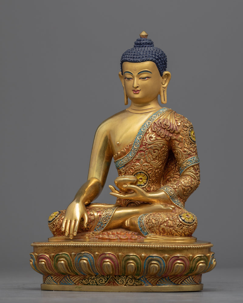Shakyamuni Buddha Patan Nepal Statue | Traditional Nepali Buddhist Sculpture