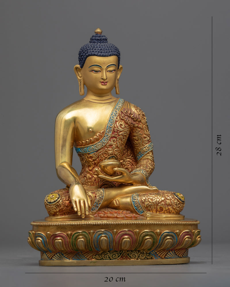 Shakyamuni Buddha Patan Nepal Statue | Traditional Nepali Buddhist Sculpture