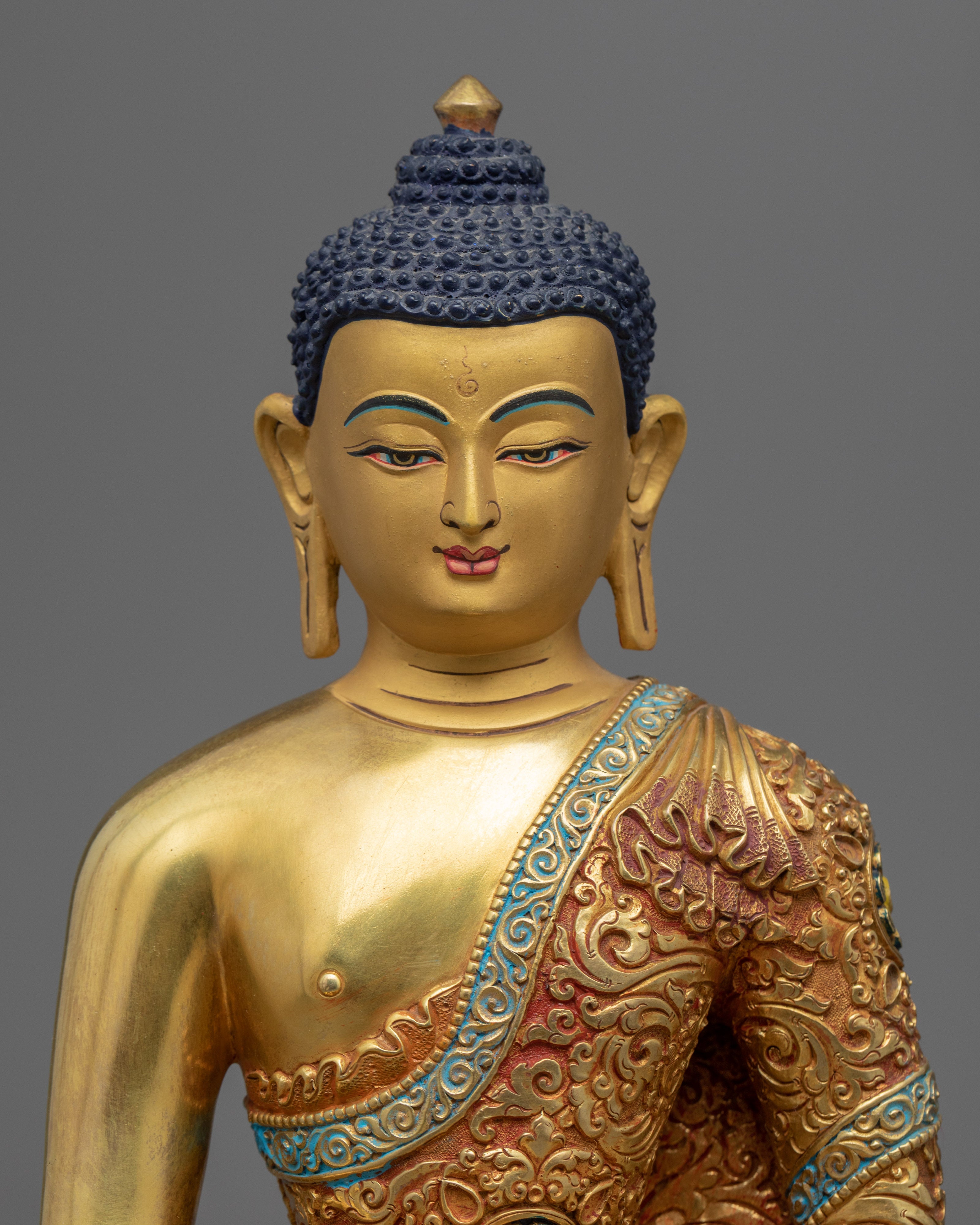 Shakyamuni Buddha Patan Nepal Statue | Traditional Nepali Buddhist Sculpture
