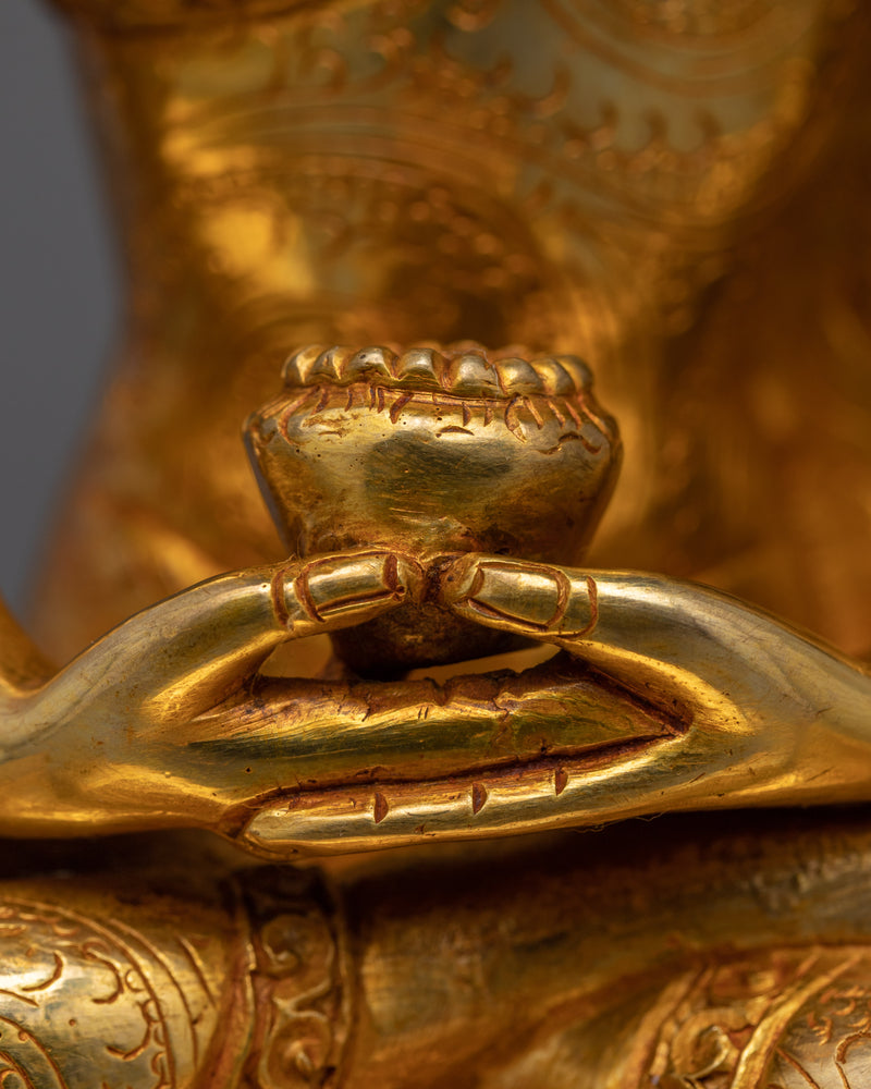Amitabha the Buddha of Infinite Light Sculpture | Traditional Buddhist Art