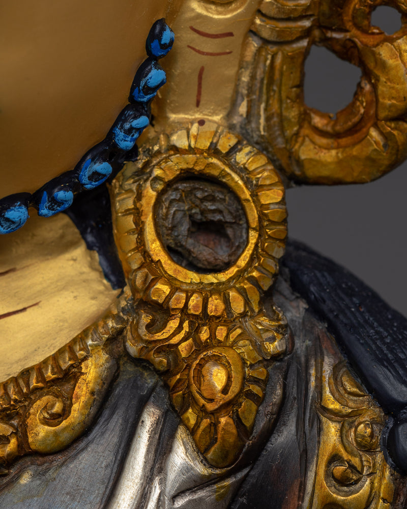 Hand Crafted Dzambhala Practice Statue | Buddhist Figurine for Rituals and Meditations